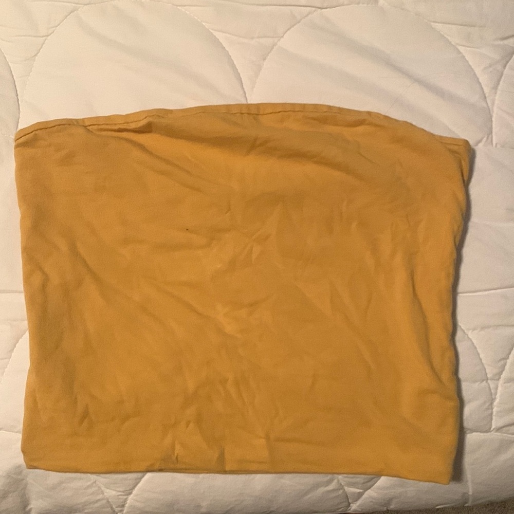 Brandy Melville Yellow Tube Top